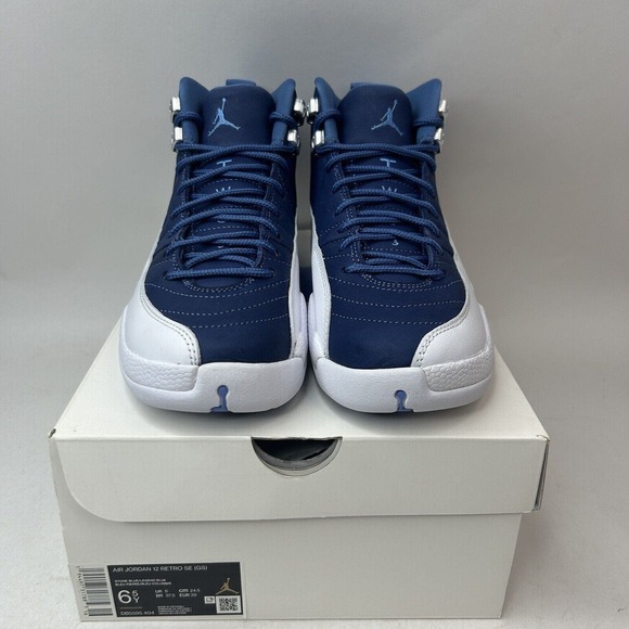 Nike Shoes Air Jordan 12 Retro SE GS “Indigo/Legend Blue” 2024 - Picture 2 of 5